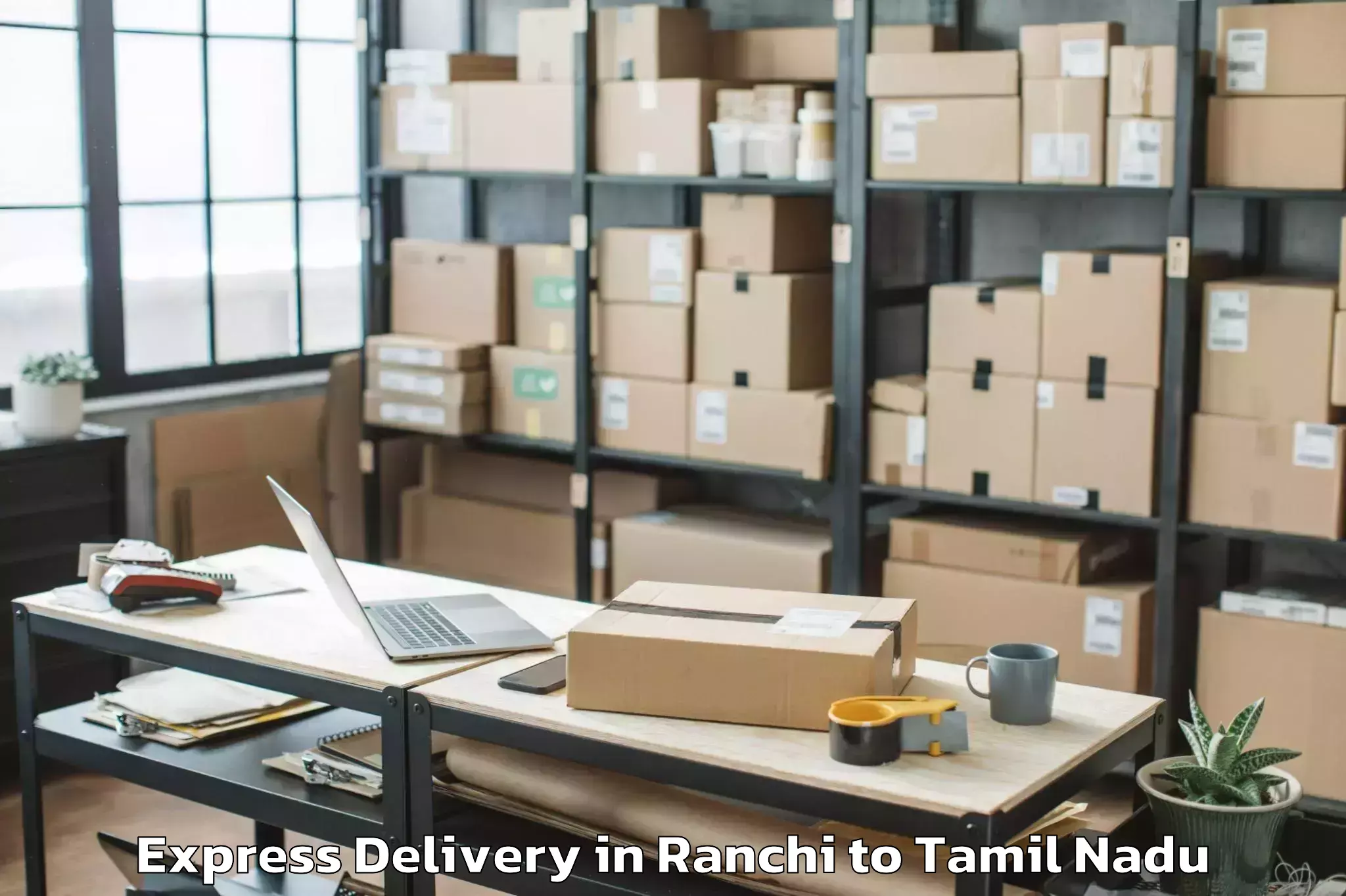 Leading Ranchi to Kalakkadu Express Delivery Provider